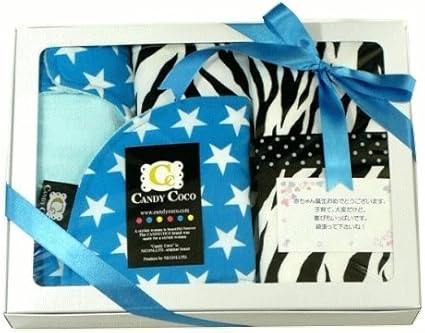 Amazon 出産祝い メッセージのしを付けて 人気 ギフト 0 4才男の子スタイ２枚 おむつマット ポーチ４点 ブルースター ギフトセット ベビー マタニティ 通販