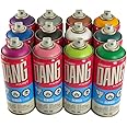 DANG Prime Graffiti Spray Paint - Secondary Set of 12 Complementary Colors, Black