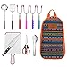 10-Piece Camping Kitchen Utensils Set| CHANODUG Camping Cookware Utensils For Travel Kitchen,Camping Kitchen Set with Hot dog marshmallow forks