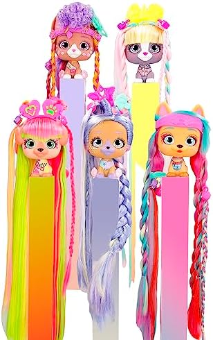 Hair Academy Alexia - Cachorrinhos colecionáveis com cabelo XXL para pentear, cortar e fazer extensões de cabelo - Presente ideal para RAPAZES e RAPARIGAS com 4 anos ou mais — foto 5 de 7