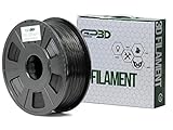GP3D ABS Black 3D Printer Filament - 1KG 1.75mm 2.2lbs. Compatible With 3D Printers Reprap, Makerbot Replicator 2, Makergear M2 and up, Afinia, Solidoodle 2, Printrbot