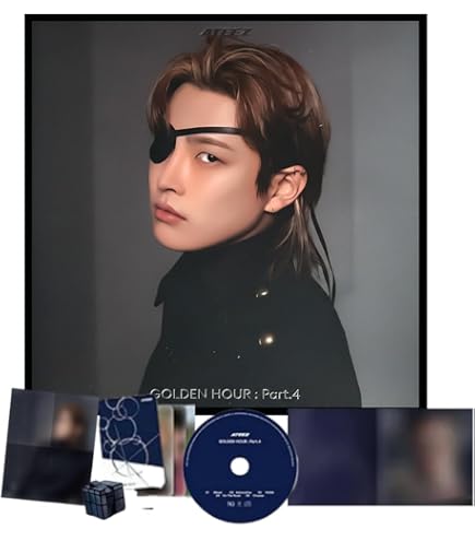 Amazon.com: ATEEZ GOLDEN HOUR Part.4 Album [Z Ver.] Photobook + CD