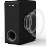BSETISAN Powered Subwoofer, 6.5&rdquo; Compact Home Audio Sub | Side-Firing Woofer with Auto on/off for Receiver, Soundbar, Deep Bass, Low Distortion, Basscore65, Black, 70W