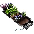 AutoPot Tray2Grow System - Standard Tray2Grow with No Tank - Self-Watering, Gravity-Fed Hydroponic Indoor System, Black