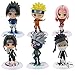 OIVA Set of 6 Pieces Mini Naruto PVC Figure Collectible Model with Bases