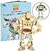 Disney Pixar: Toy Story Buzz Lightyear Book and 3D Wood Model Figure Kit - Build, Paint and Collect Your Own Wooden Movie Model - Great for Kids and Adults, 8+ - 4 3/4