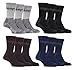 3 pairs Men's Jeep Terrain walking hiking Cushioned Boot Socks Grey 7-12 us