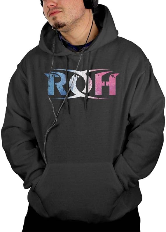 Amazon アメカジデザイン Roh プロレス グラデーション パーカー メンズ オーバー フード付き 薄い シンプル トップス 男性 春秋冬 通勤 通学 トレーナー パーカー 通販