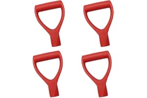 Esforzarse 4 Pcs Replacement Shovel Handle D Grip PVC for Garden Spade Rake Snow Shovel Digging Raking Tools, Inner Diameter 