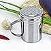 New Star Foodservice 28485 Stainless Steel Dredge Shaker with Handle, 10-Ounce, Set of 2