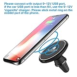 MagicBiu 10W fast Magnetic Wireless Charger, Car Charging Mount, Air Vent Phone Holder, 7.5W compatible for iPhone XS/XS Max/XR/X/8/8 Plus,10W compatible Galaxy S9/S9+/S8/S8+/Note 8, QI Certified