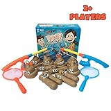 alesTOY Fishing for Floaters - 2 Fishing Rods, 2 Nets & 12 Floaters for 2 Players - Educational, Creative & Sensory Bath Fishing Game Toys in Bathtub or Swimming Pool