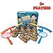 alesTOY Fishing for Floaters - 2 Fishing Rods, 2 Nets & 12 Floaters for 2 Players - Educational, Creative & Sensory Bath Fishing Game Toys in Bathtub or Swimming Pool