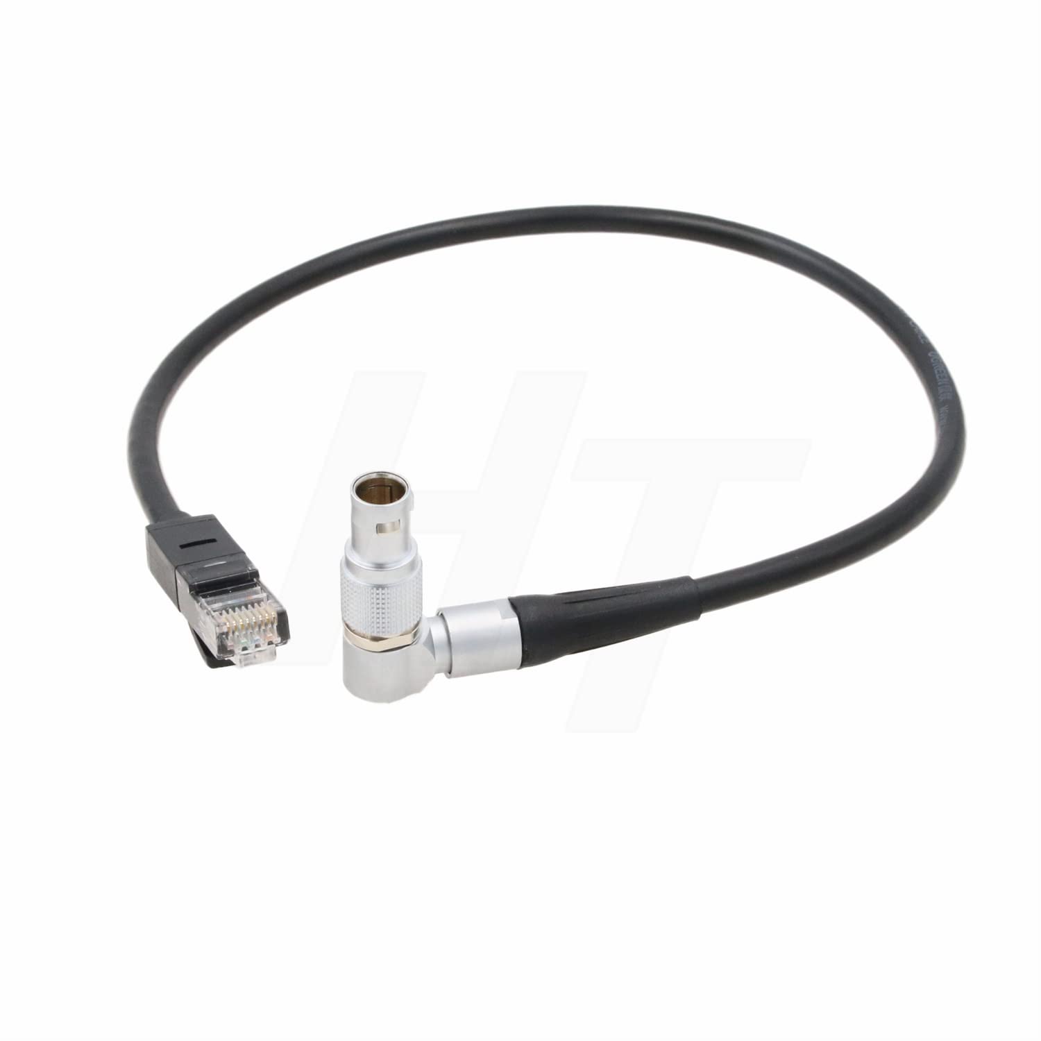 HangTon Teradek COLR Cat5e Ethernet RJ45 Cable to ARRI Alexa Mini Camera 10-Pin Connector (40 cm, rotate right angle 10pin)