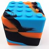 XXL Silicone Stackable Container Wax Dab Oil Jar 60ML (Orange/Black/Blue)