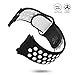 UMTELE Compatible for Fitbit Ionic Band, Two-Toned Perforated Strap Breathable Accessory Wristband with Quick Lock&Release Buckle Replacement for Fitbit Ionic Smart Watch, Small, Black/White