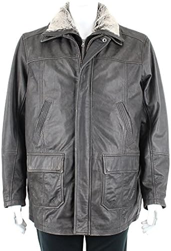 veste en cuir homme grande taille