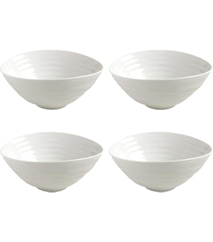 Portmeirion Sophie Conran White Low Bowls : Amazon.ca: Home