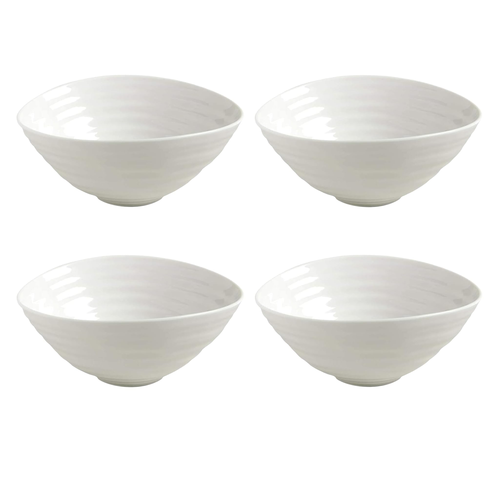 Portmeirion Sophie Conran Sorbet/dessert Dish, Porcelain, White, 15 x 15 x 6.6 cm