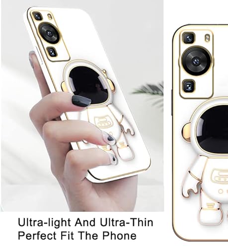 Jancyu for Huawei P60 Pro Case Silicone with Cute 6D Astronaut