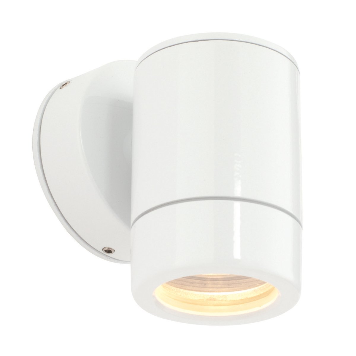 Odyssey Gloss White Exterior Interior Outdoor Garden Single GU10 Wall Light Spotlight Downlight IP65