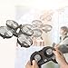 RCtown ELF Mini Drone for Kids, 2.4Ghz 6-Axis Gyro Headless Mode LED Lights Remote Control RC Quadcopter (Black)