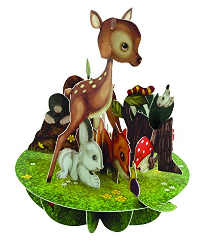 Santoro Pirouettes Baby Animals 3 D Pop Up Card