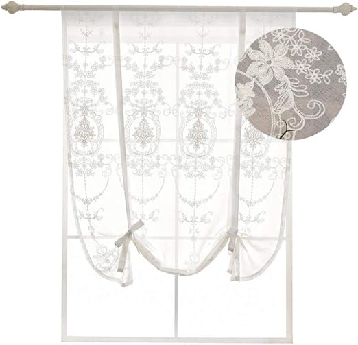 Amazon Com Homeyho Sheer Curtains For Bedroom Girls Flower