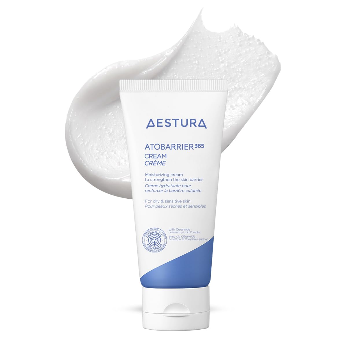 AESTURA ATOBARRIER365 CREAM with Ceramide, Korean Moisturiser, Korean Skincare, 120-Hour Hydrating Visible Capsule Moisturizer, Facial Cream for Dry & Sensitive Skin, Dermatologist Tested, 80mL — image 1