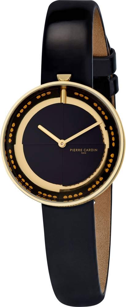 Pierre Cardin Women's Analogue Quartz Watch with Leather Strap CM0002