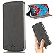 LG V30 Case,LG V35 ThinQ/V30S ThinQ/V30 Plus Case,Premium Flip Leather Wallet Phone Case With Stand Card Slot Magnetic Full Body Shockproof Protective Inner Clear TPU Cover for LG V35 Thin (Gray)
