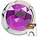 Purse Hook - Gem Accented Hanger - Handbag Holder For Tables Desks and More - by Fashion Heaven (Purple)