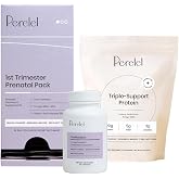 Perelel Early Pregnancy Support Bundle, 1st Trimester Prenatal Vitamin Pack, Triple-Support Protein, &amp; Choline Boost