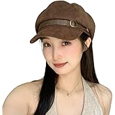 Vintage Newsboy Hats Winter Suede Caps Women's Octagonal Hat Fashion Gatsby Cabbie Baker Visor Beret Hat