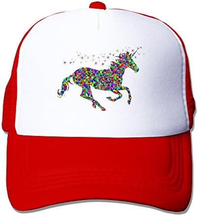 MZONE Unisex Snapback Cap Hats Rainbow Unicorn Baseball Cap Hat Black