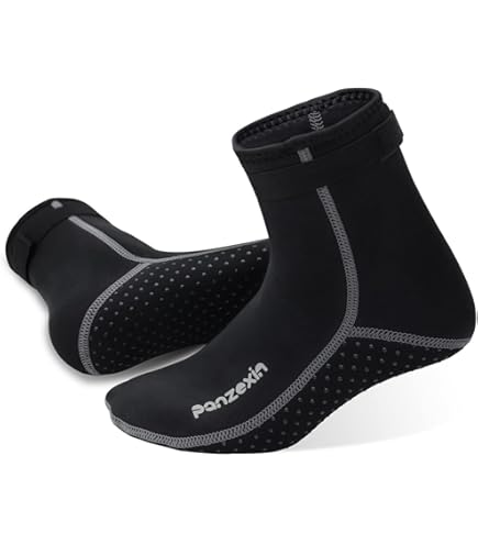 Bottes De Plongée Néoprène 3 Mm SARHLIO, Fermeture éclair, Semelle Antidérapante, Noir