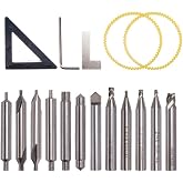 SaiDian 1Set Key Cutting Machine Drill Bits Cutter Set for 368A 339C Tools | Vertical Key Machine Spare Parts,Key Cutter Bits and Guides Kit,HSS-AL,Anti-Deform &amp; Sharp Cutting,Multi-Sizes