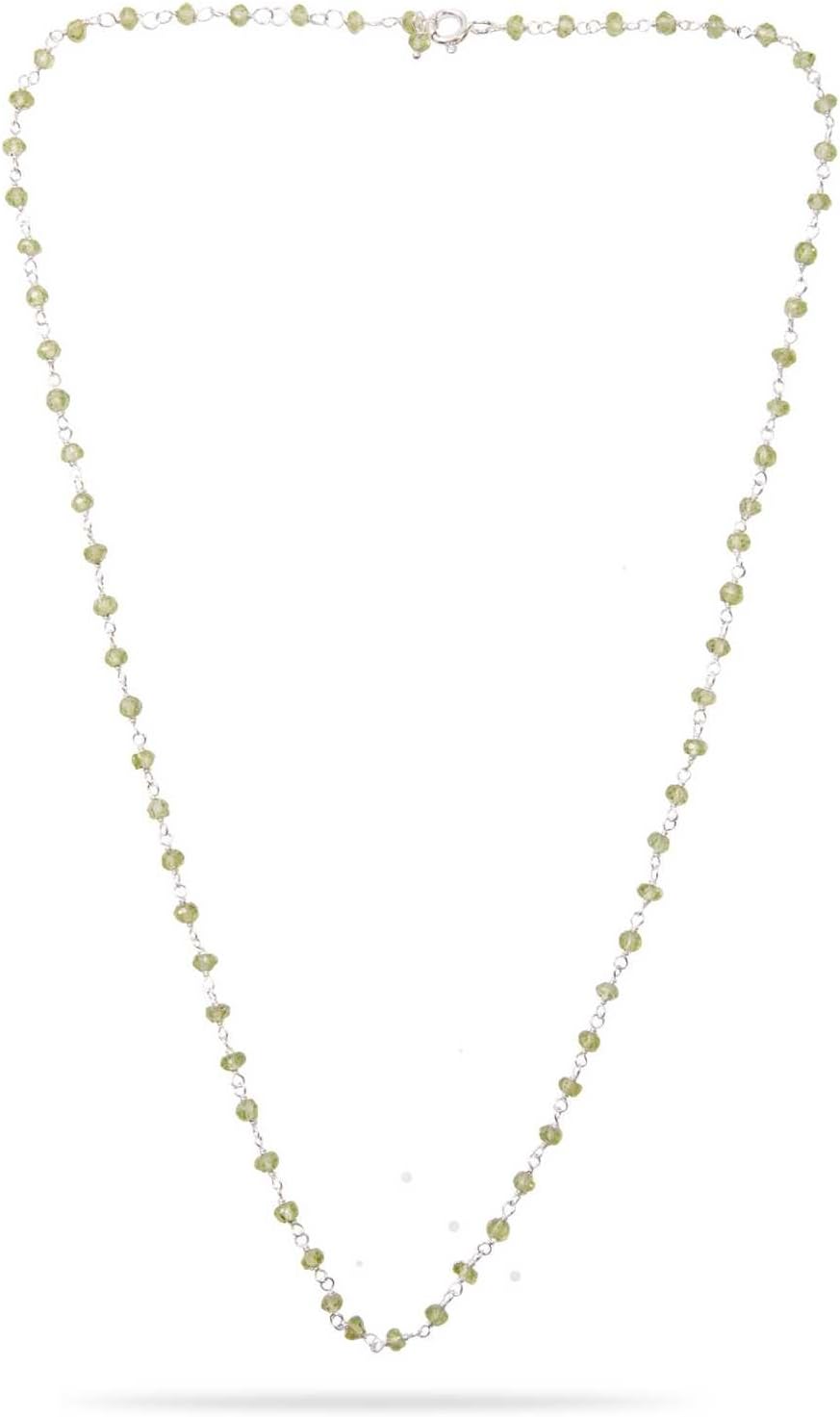 Base Metal Peridot Gemstone Mangalsutra 18 Inch Necklace