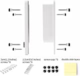 EASY JOY 4 Way Locking Cat Flap Medium Magnetic Silent Door Wall UPVC view 7