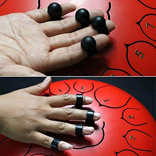 S WIDEN ELECTRIC 4PCS Steel Tongue Drum Finger Sleeve Knocking, Drum Finger Picks, Playing Finger Cover, Drum Finger Ring