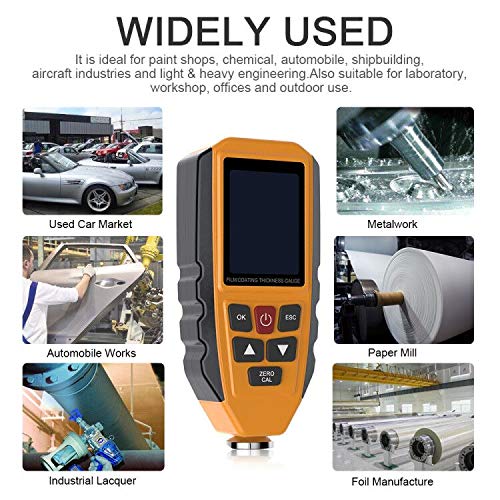 ERAY Digital Paint Coating Mil Thickness Gauge Meter With Backlight