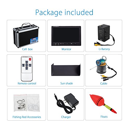 Eyoyo 9 inch Fish Finder Underwater Fishing Camera 50M 1000TVL CAM