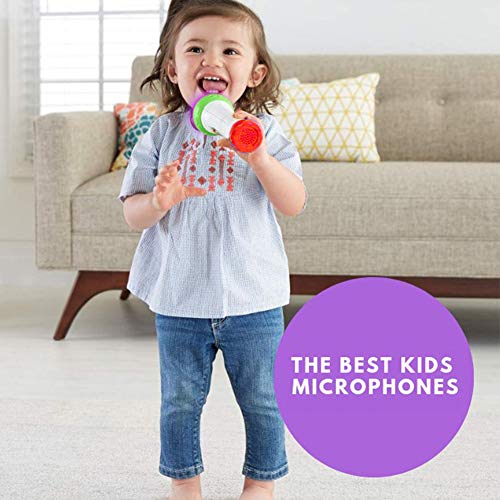 ThinkMax Kids Microphone Toy, Voice Changing and Recording Microphone with Colorful Light Musical Toys (Green) - Thumbnail 6