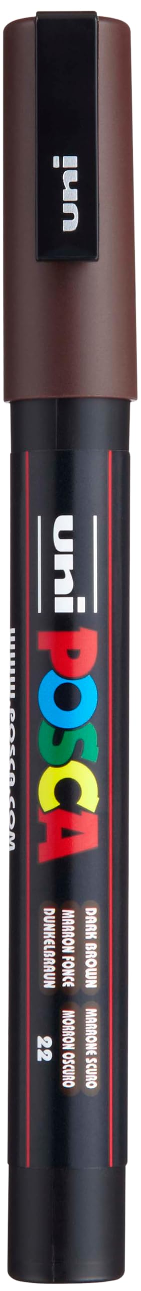 Uni-Ball Posca PC-3M - 1.5mm Fine Bullet Tip Marker - Dark Brown