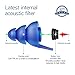 AVANTEK High Fidelity Musician Earplugs, Hearing Protection Ear Plugs for Concerts Clubs and Festivals, Three Different Sizes Included, Breathable and Washable, Blue