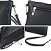 Jiaruo Vintage Girls Hollow Out Sling Leather Crossbody Bag Handbag Purse (coffee)
