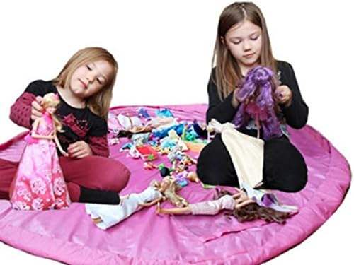 OZZOY Play Mat/Tidy Storage Bag/toy Storage Pouch / Outdoor Toys Oversized-large 60 Inch Diameter (Pink)