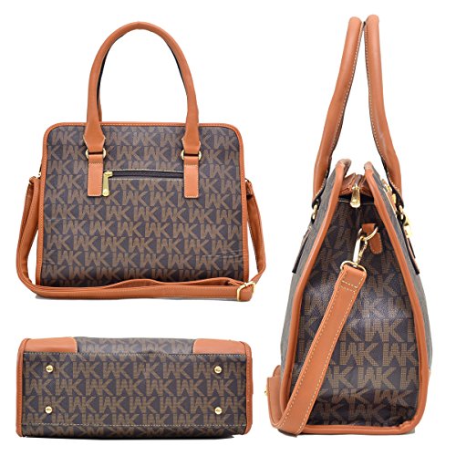 Medium Satchel Purse Designer Handbag Top Handle Shoulder Bag Padlock Red/White