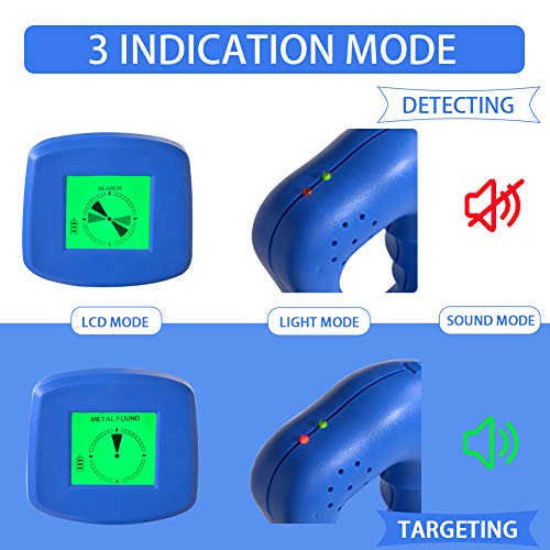 Wedigout KingDetector Advanced Kids Metal Detector Adjustable for Beginners and Children's Toy MD-1011