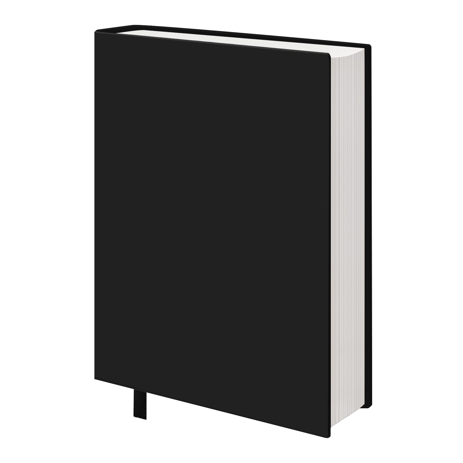 Photo 1 of KICNIC Black Fabric Book Cover for Hardcover, 1 Pack, 6x9 Inch, Up to 8.5”x9.5”, Adjustable School Book Sleeve Protector for Teens, Stretchable Decorative Cloth Book Sox for Book Lovers